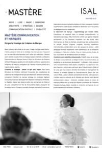 Mastère en communication et marques en alternance 