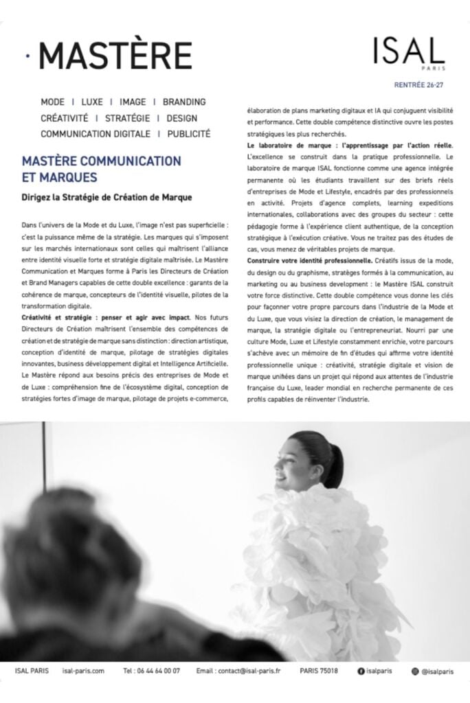 Mastère en communication et marques en alternance 