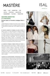 Mastere en alternance marketing strategie et innovation 