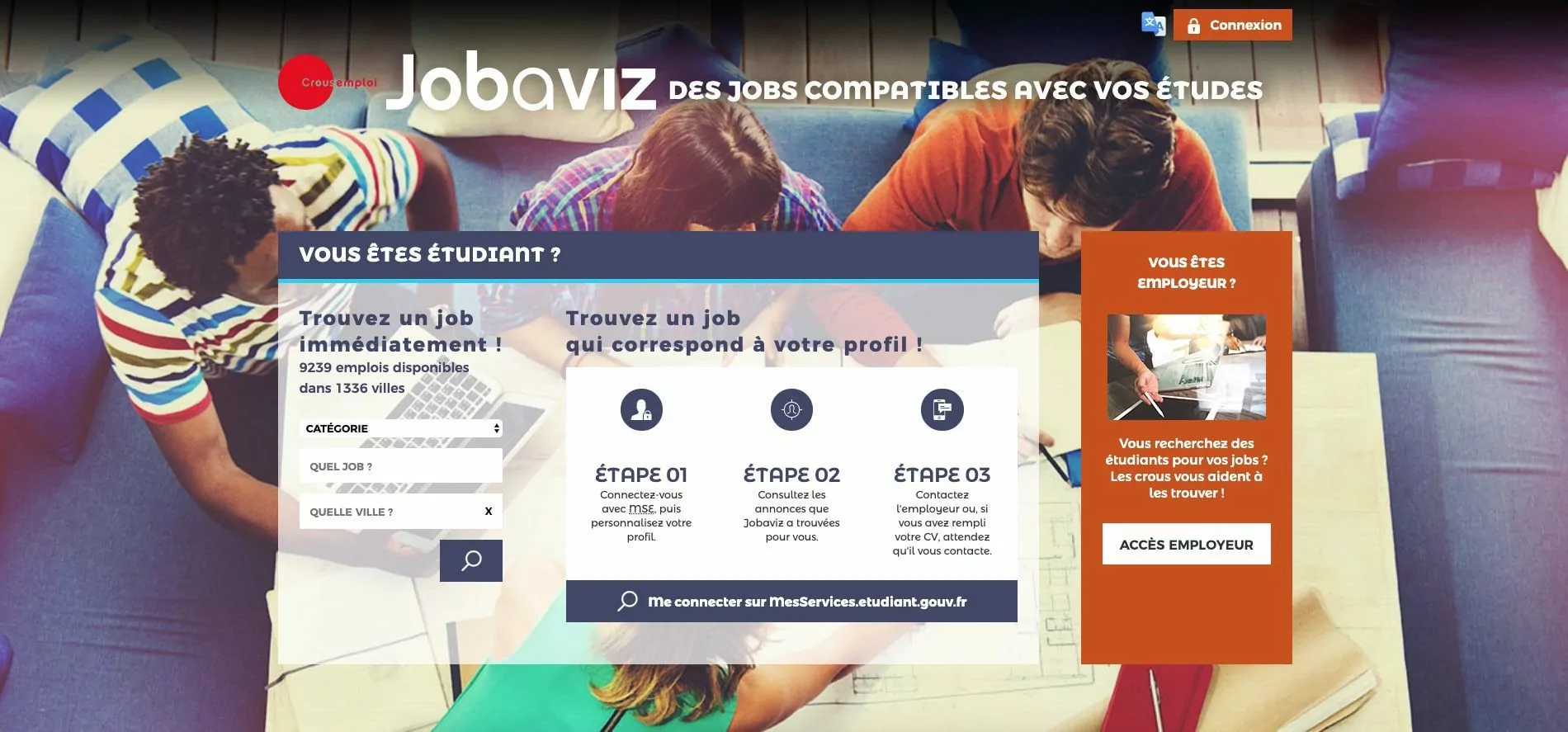 Image jobaviz job etudiant 